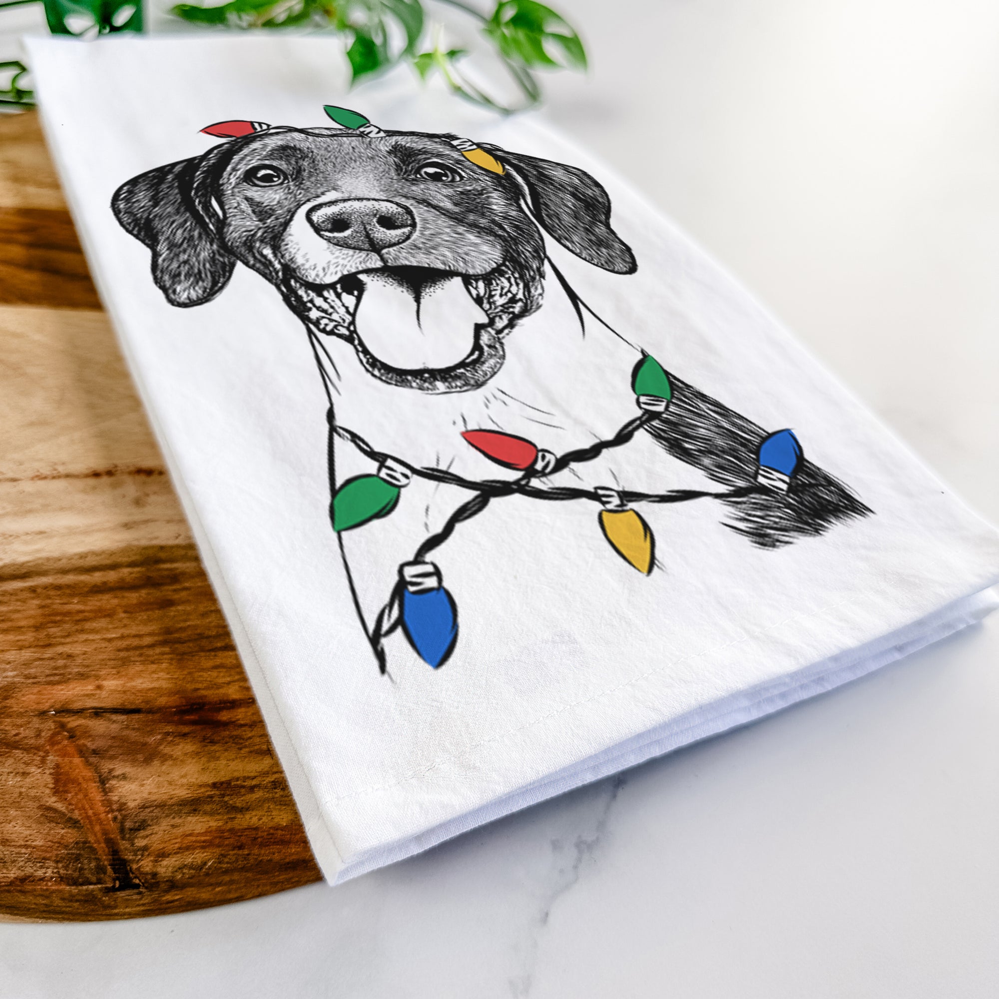 Harper the Mixed Breed Tea Towel