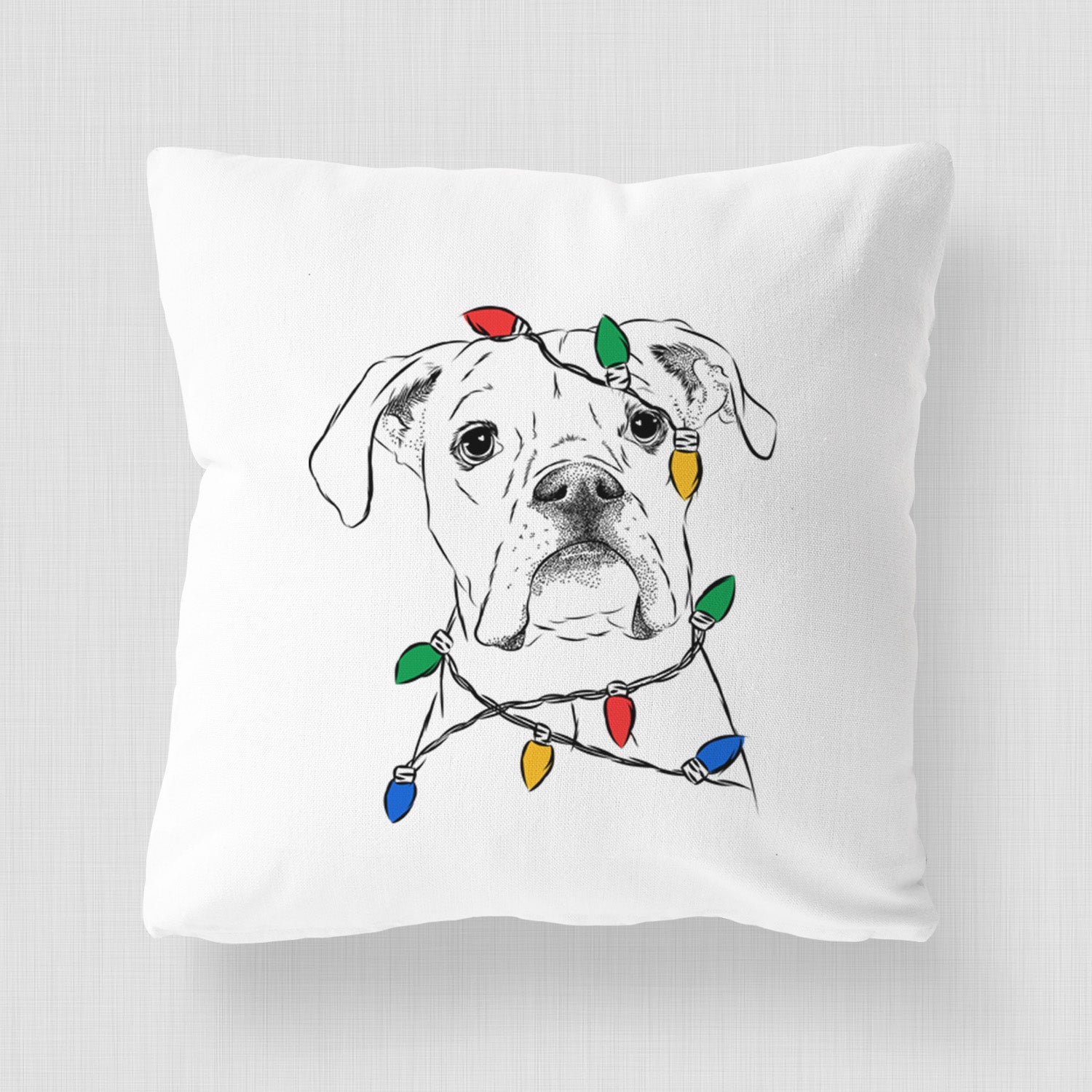 Henley the Boxer - Throw Pillow Cover