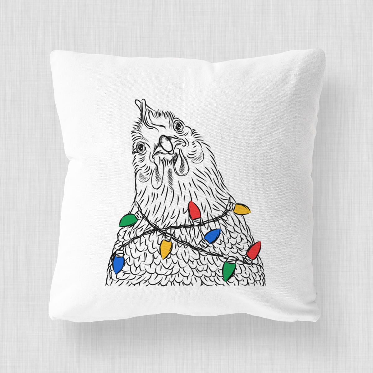 Henrietta the Chicken - Throw Pillow Cover