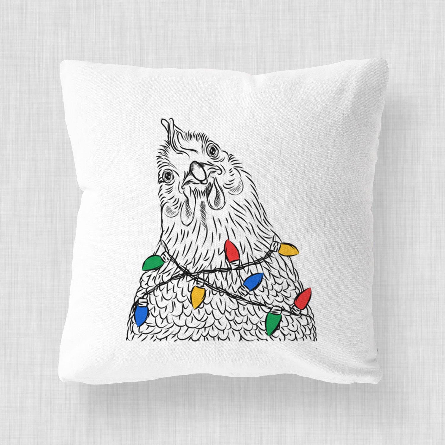 Henrietta the Chicken - Throw Pillow Cover