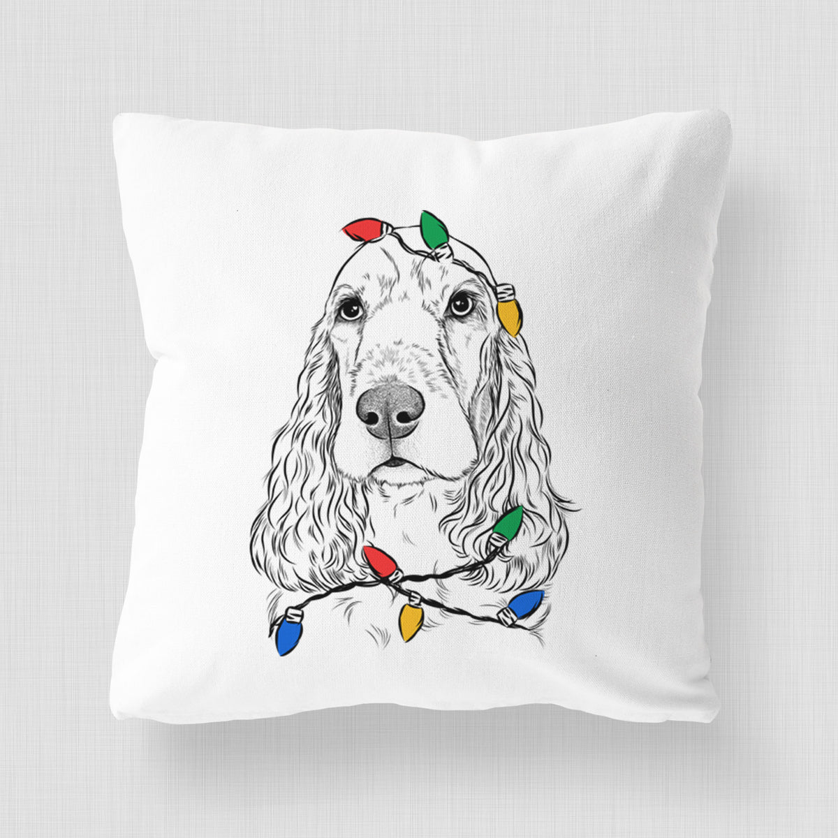 Henry the English Cocker Spaniel - Throw Pillow Cover