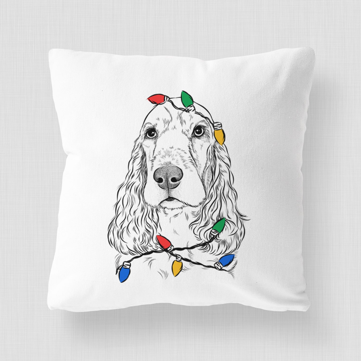 Henry the English Cocker Spaniel - Throw Pillow Cover