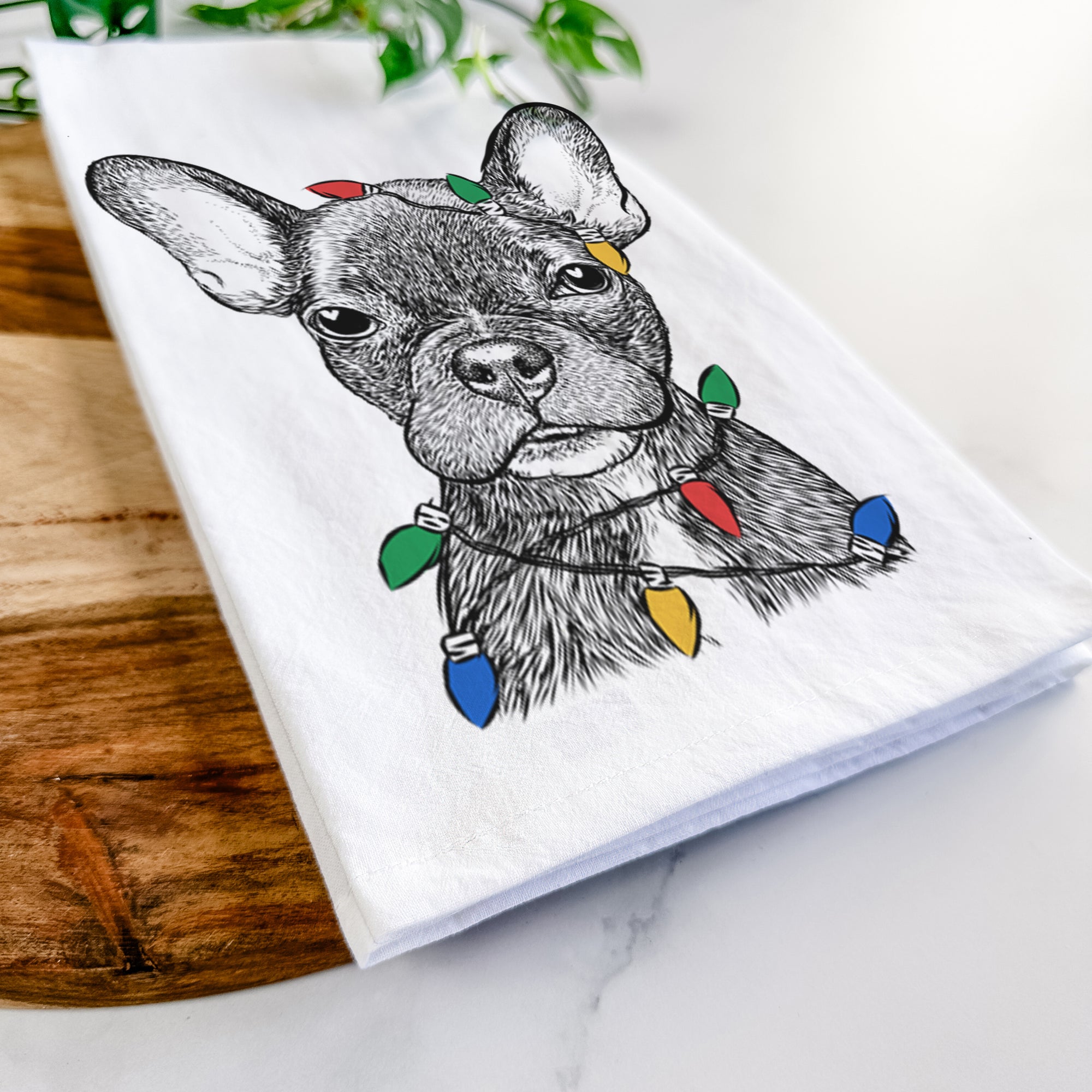 Henry the French Bulldog Tea Towel