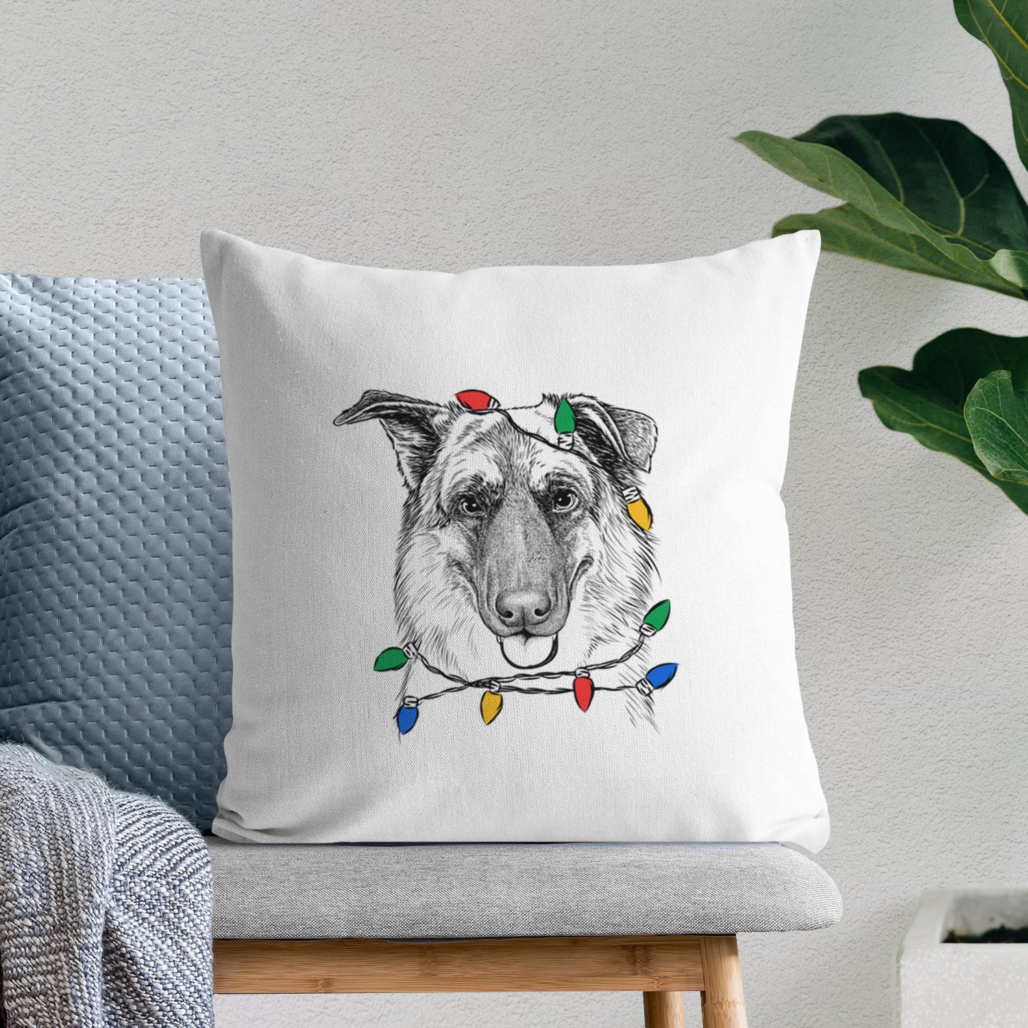 Henry the German Shepherd - Throw Pillow Cover