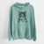 Christmas Lights Hobbes the Tabby Cat - Unisex Pigment Dyed Hoodie