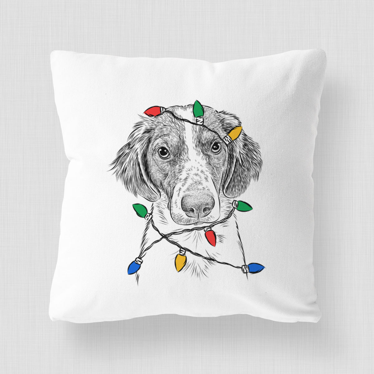 Holly the Brittany Spaniel - Throw Pillow Cover