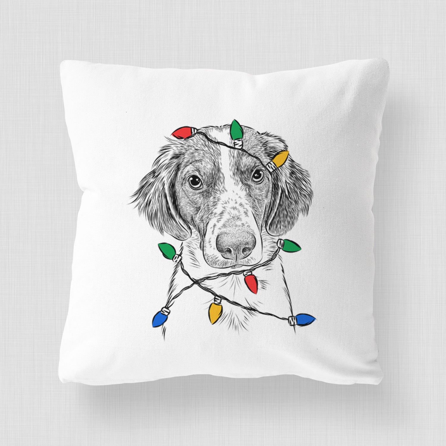 Holly the Brittany Spaniel - Throw Pillow Cover