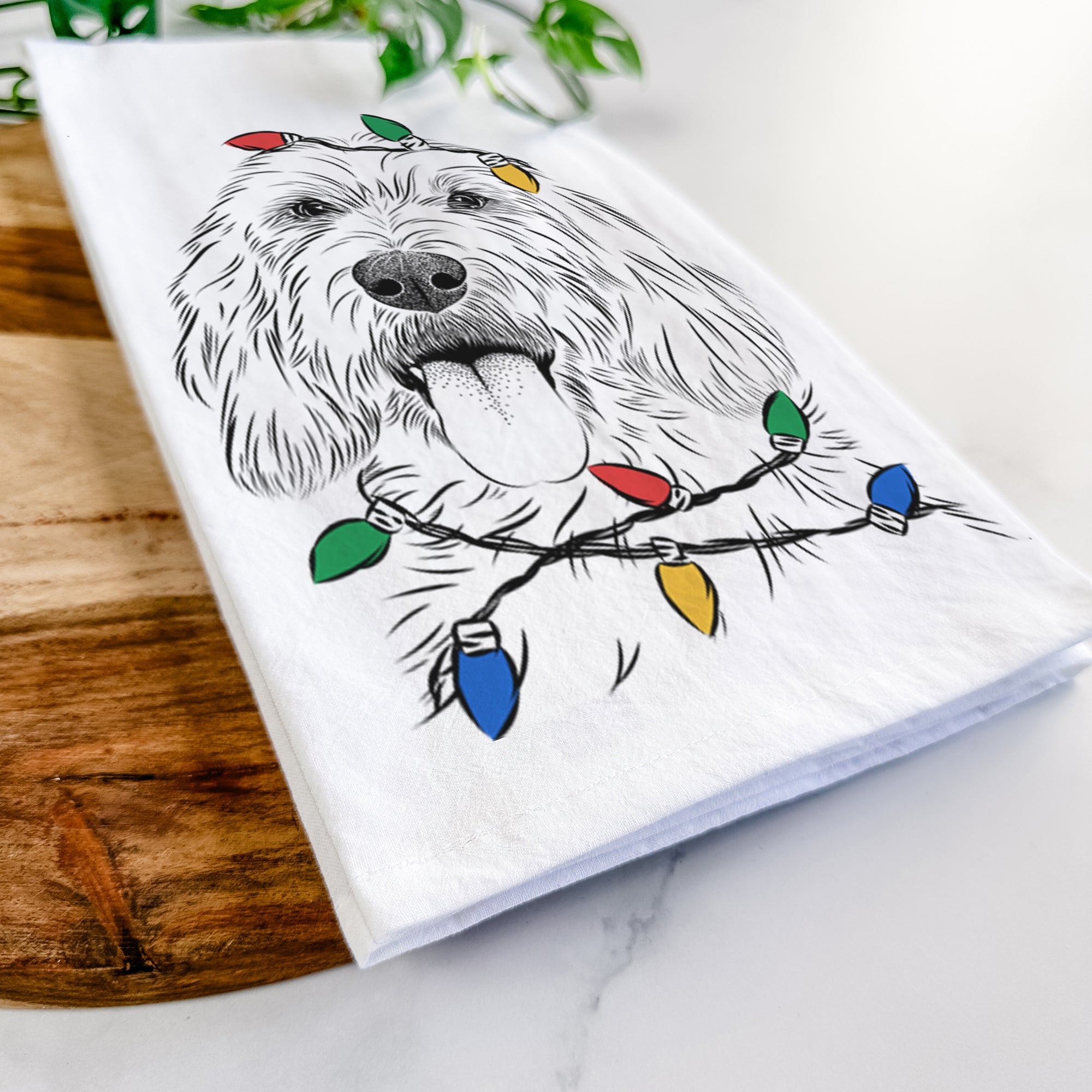 Homer the Grand Basset Griffon Vendeen Tea Towel