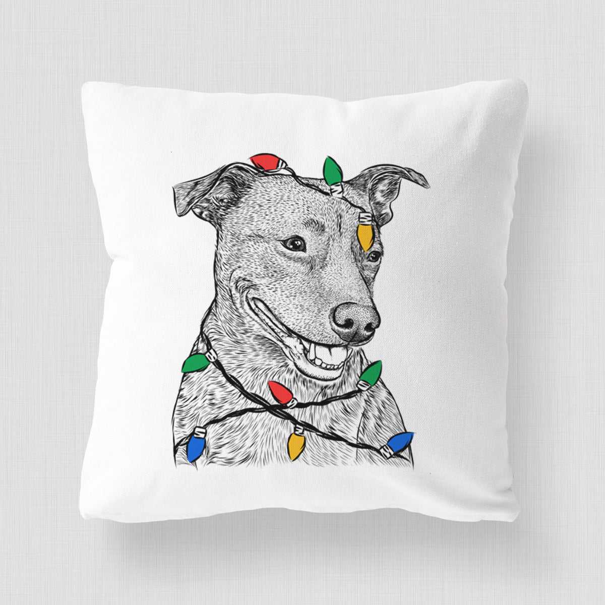 Honey the Lab Pit Mix - Throw Pillow Cover