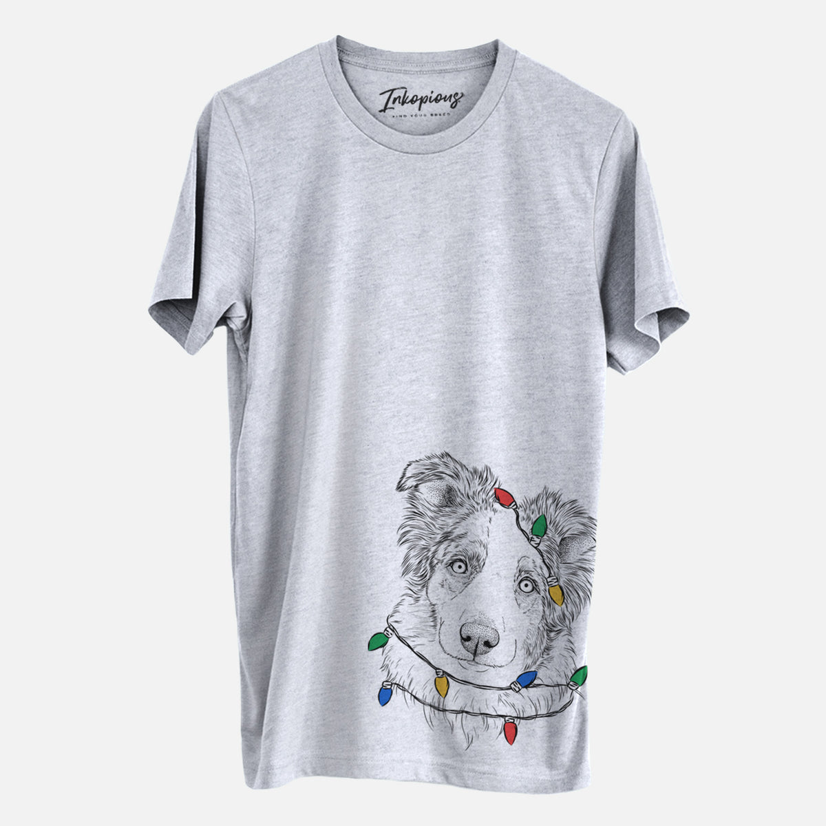 Christmas Lights HoneyBee the Miniature Australian Shepherd - Unisex Crewneck