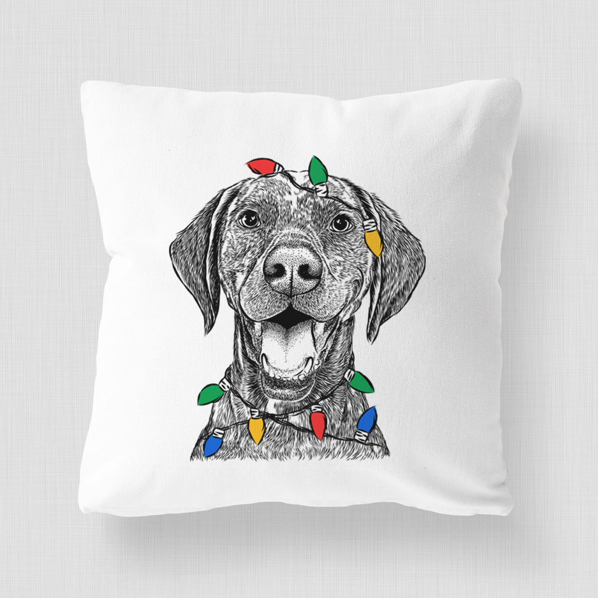 Hudson the German Shorthaired Pointer - Throw Pillow Cover