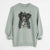 Christmas Lights Indi the Border Collie - Unisex Pigment Dyed Crew Sweatshirt