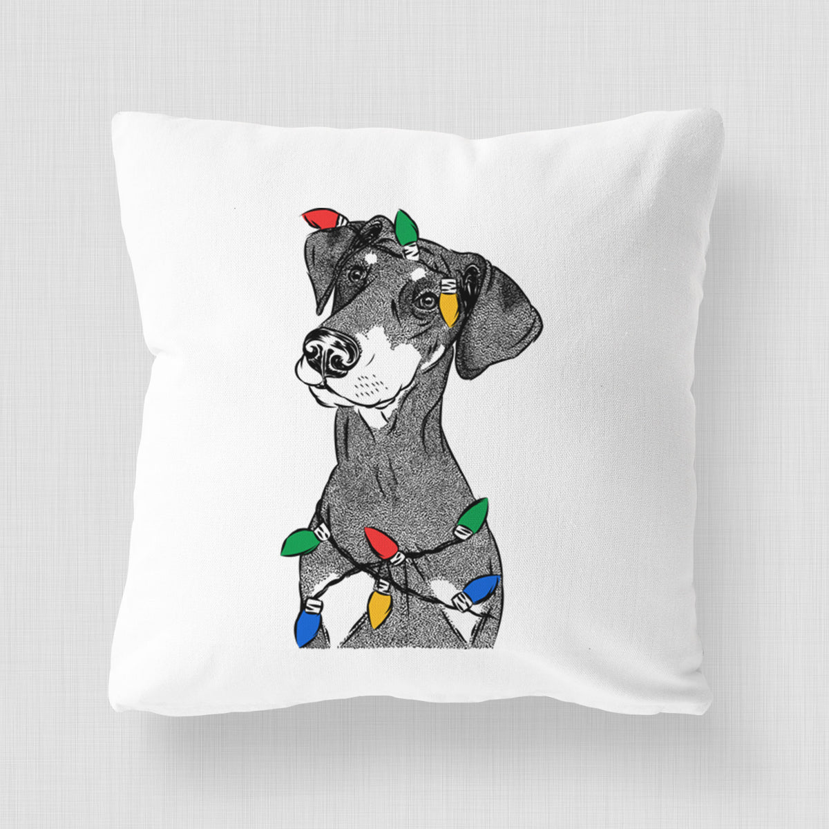 Iroh the Doberman Pinscher - Throw Pillow Cover