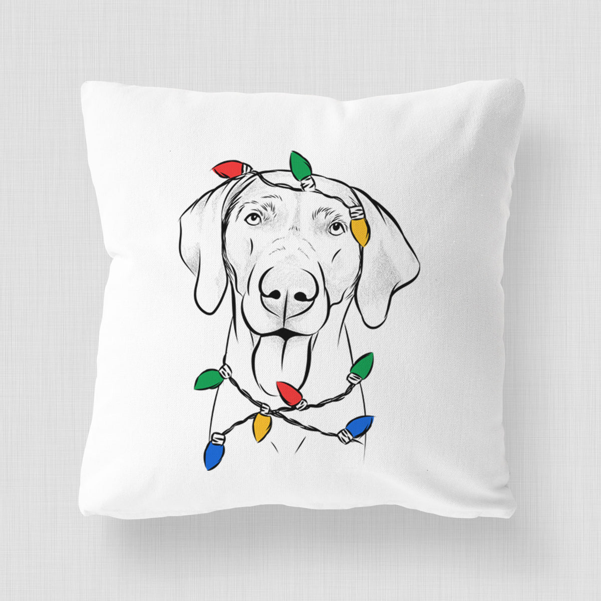 Jackson the Weimaraner - Throw Pillow Cover