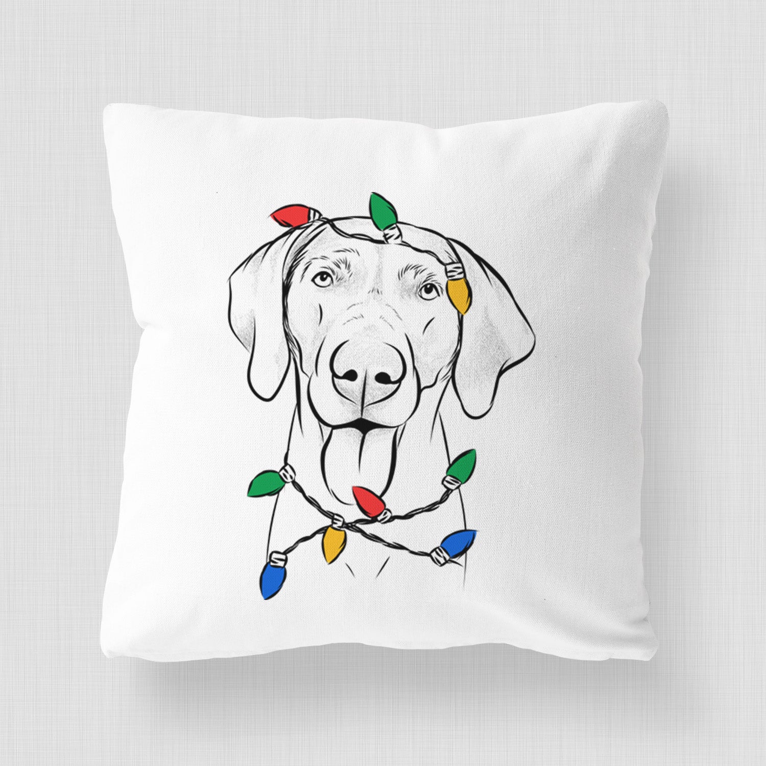 Jackson the Weimaraner - Throw Pillow Cover