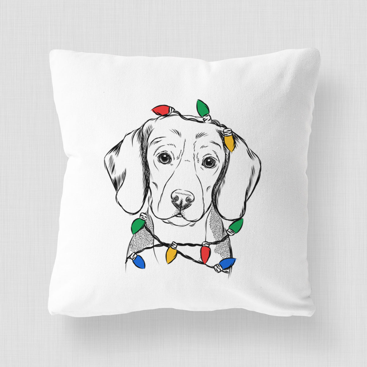 Jake the Beagle - Throw Pillow Cover