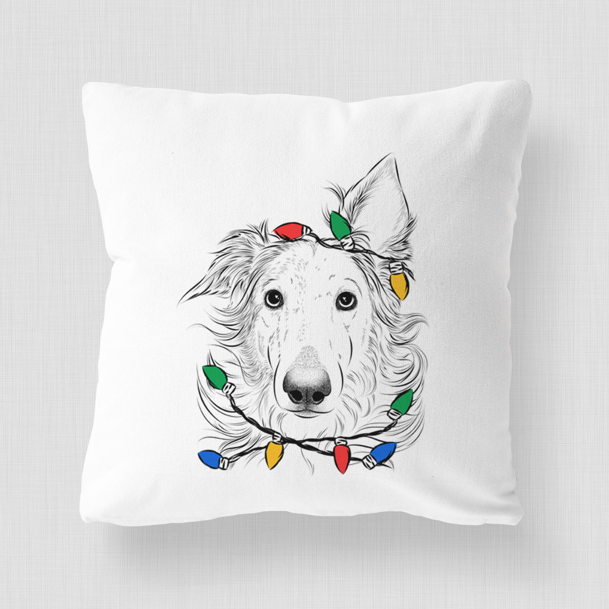 Jasha the Borzoi - Throw Pillow Cover