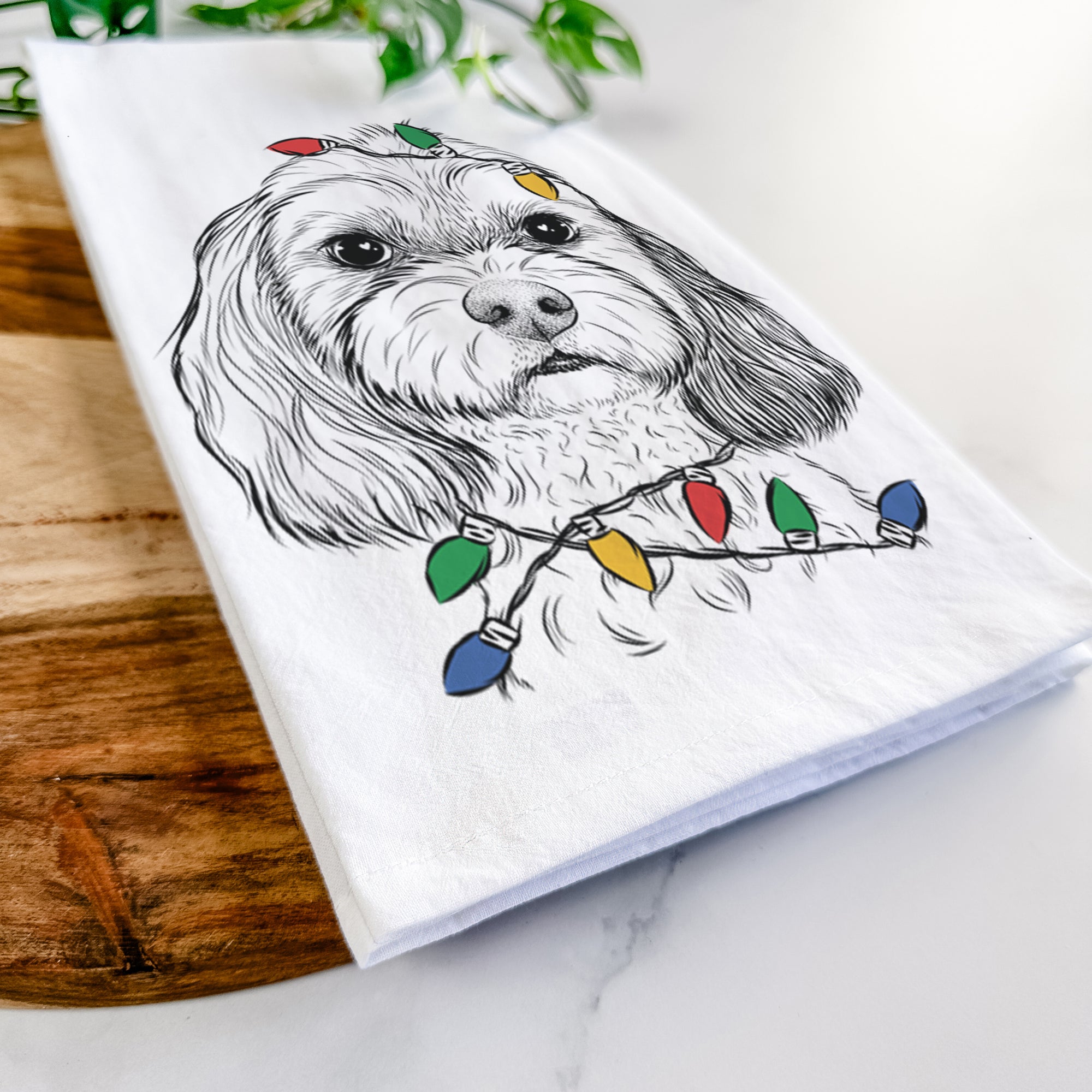 Jasper Diggins the Cavapoo Tea Towel