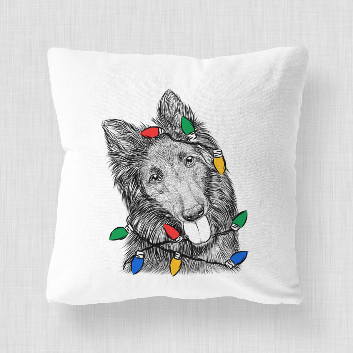 Jaxx the Belgian Tervuren - Throw Pillow Cover