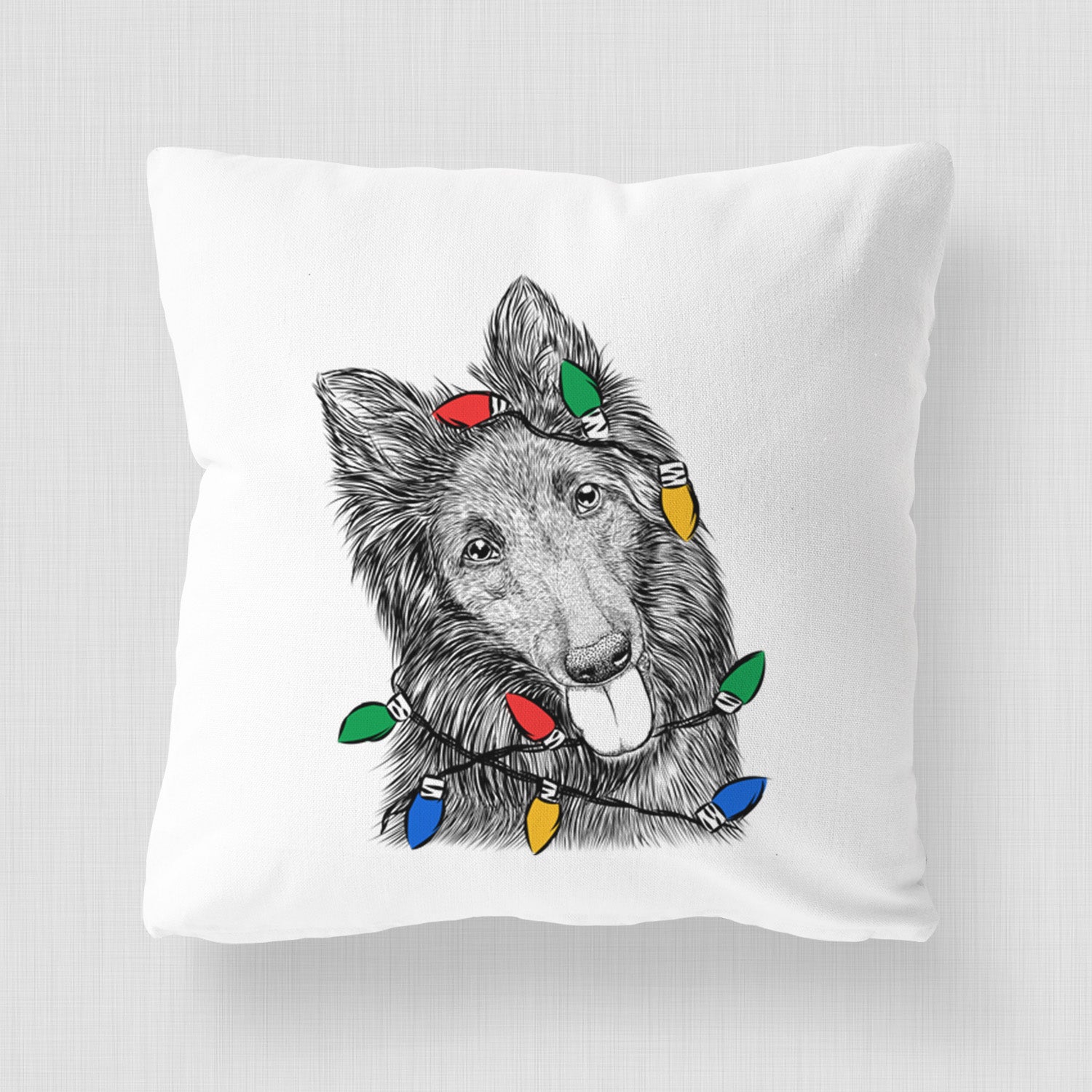 Jaxx the Belgian Tervuren - Throw Pillow Cover
