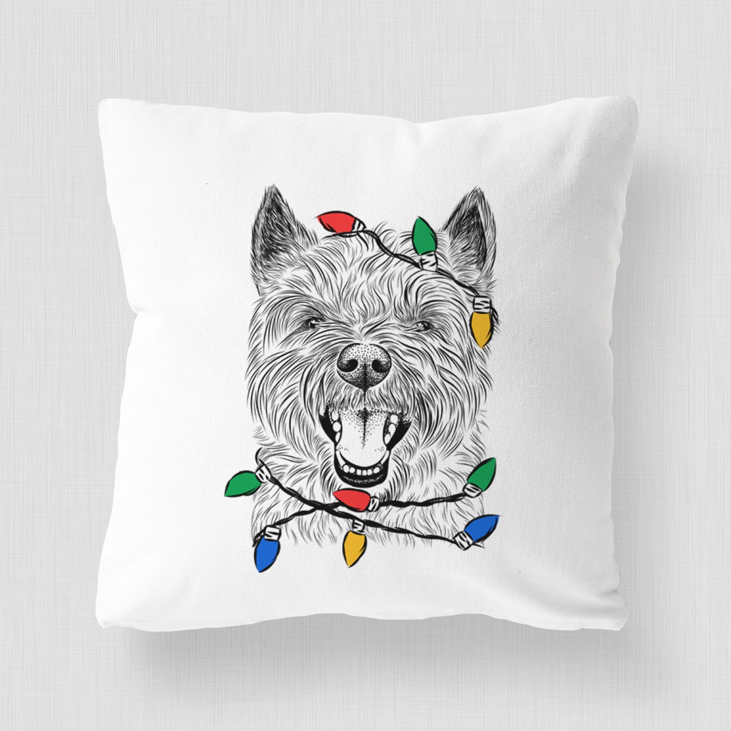 Jeff the Cairn Terrier - Throw Pillow Cover