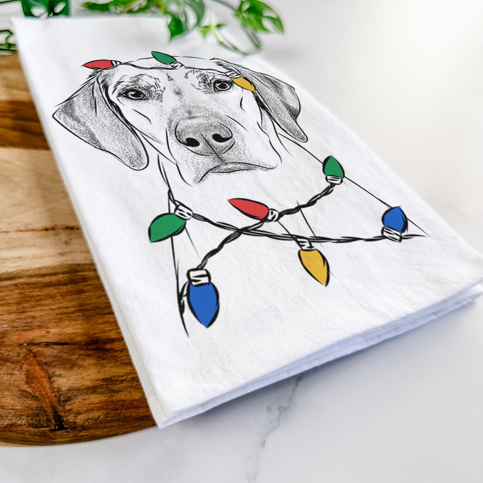 Jenga the Rhodesian Ridgeback Tea Towel