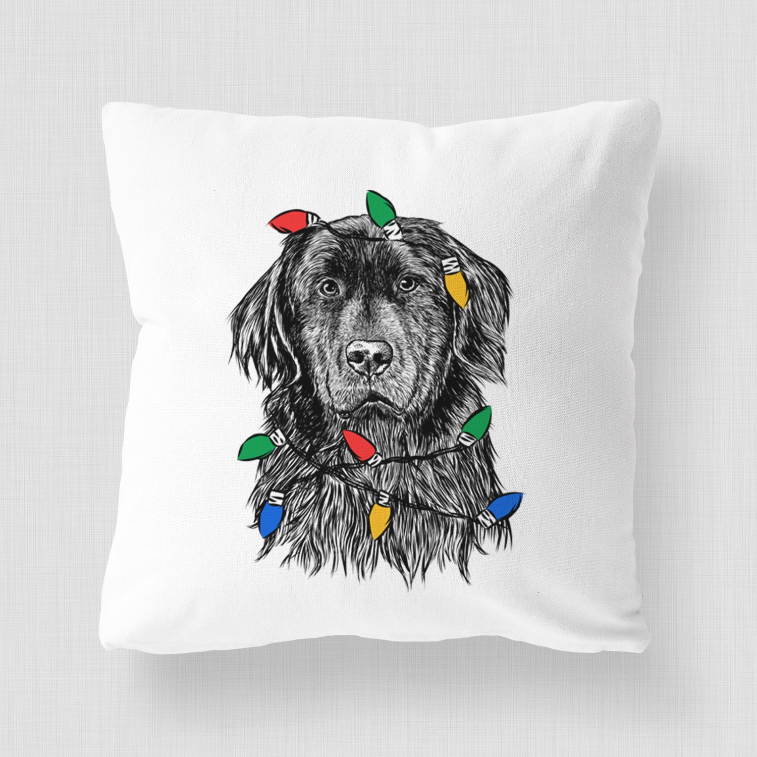 Jinx the Newfoundland - Throw Pillow Cover