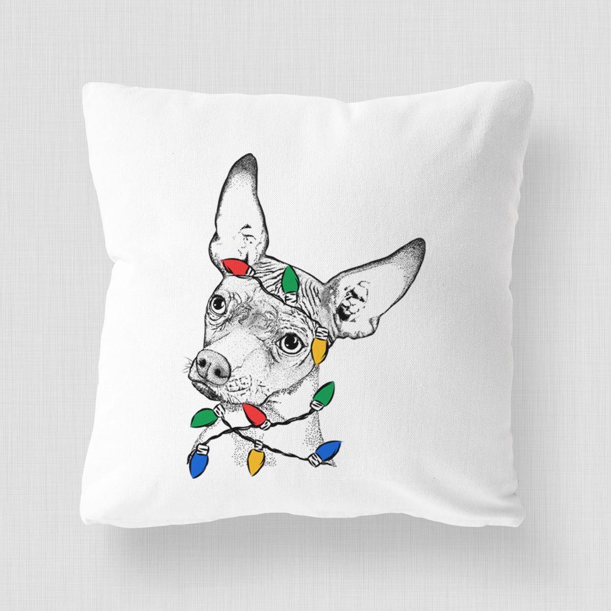 Kahlo the Xoloitzcuintli - Throw Pillow Cover