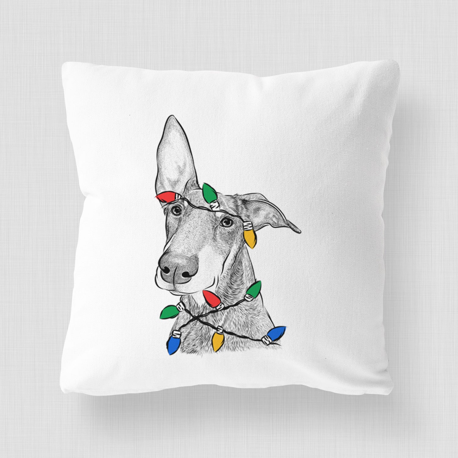 Kain the Doberman Pinscher - Throw Pillow Cover