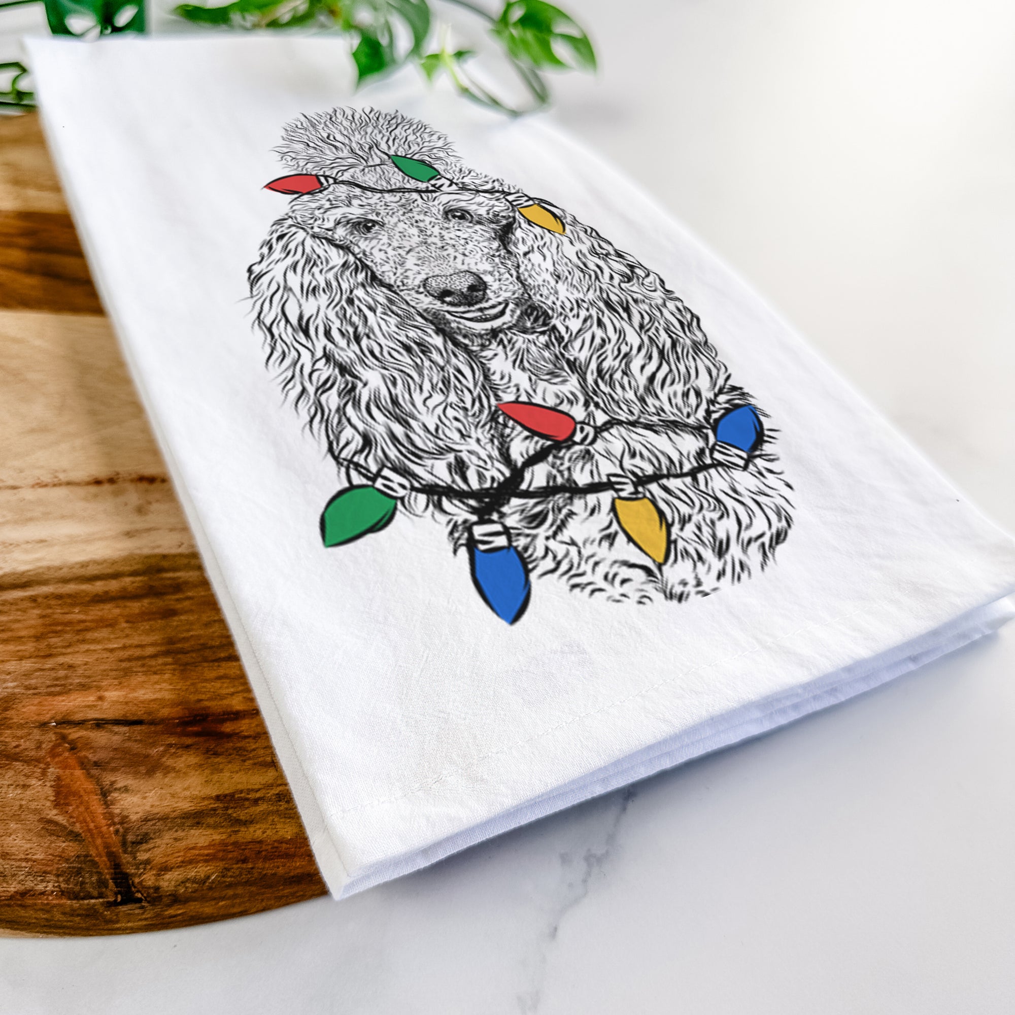 Kenna the Standard Poodle Tea Towel