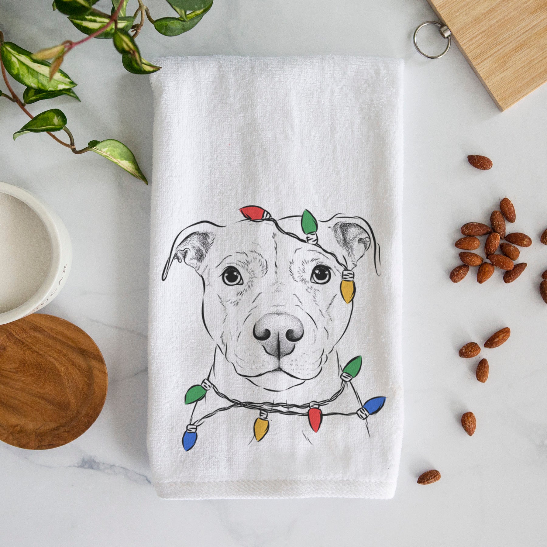 Khaleesi the Pitbull Decorative Hand Towel