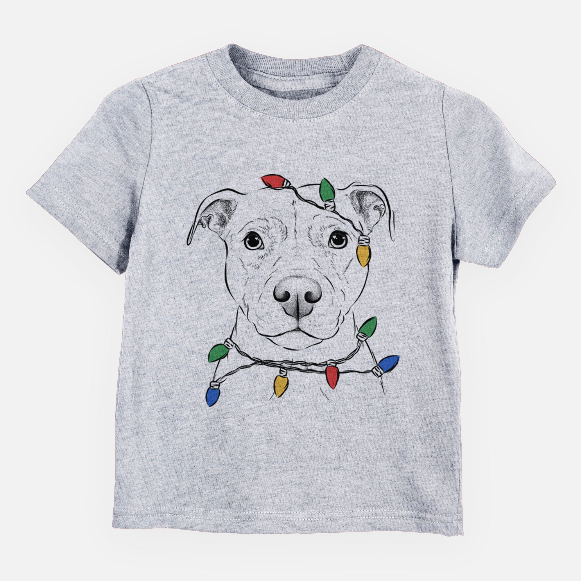 Christmas Lights Khaleesi the Pitbull - Kids/Youth/Toddler Shirt