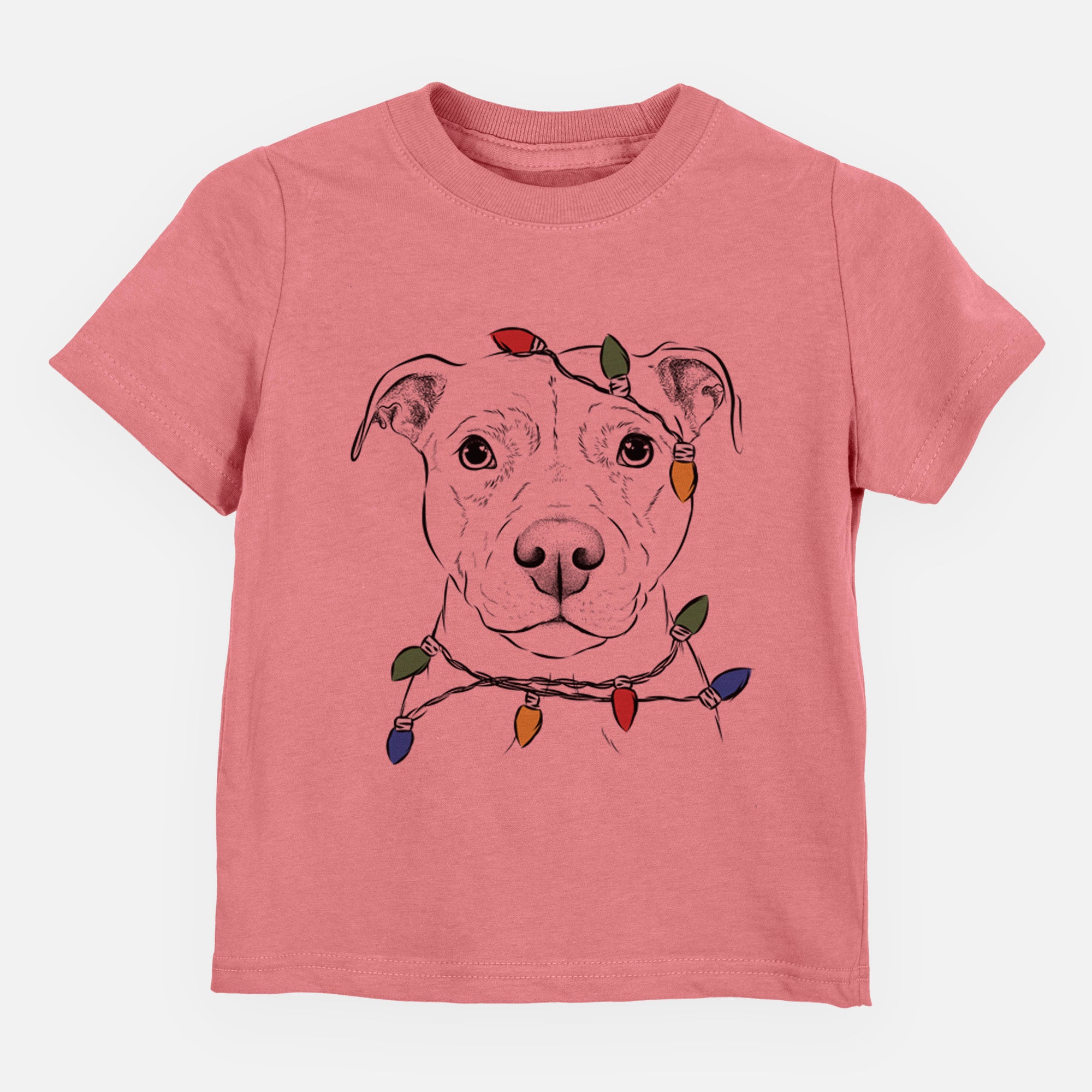 Christmas Lights Khaleesi the Pitbull - Kids/Youth/Toddler Shirt