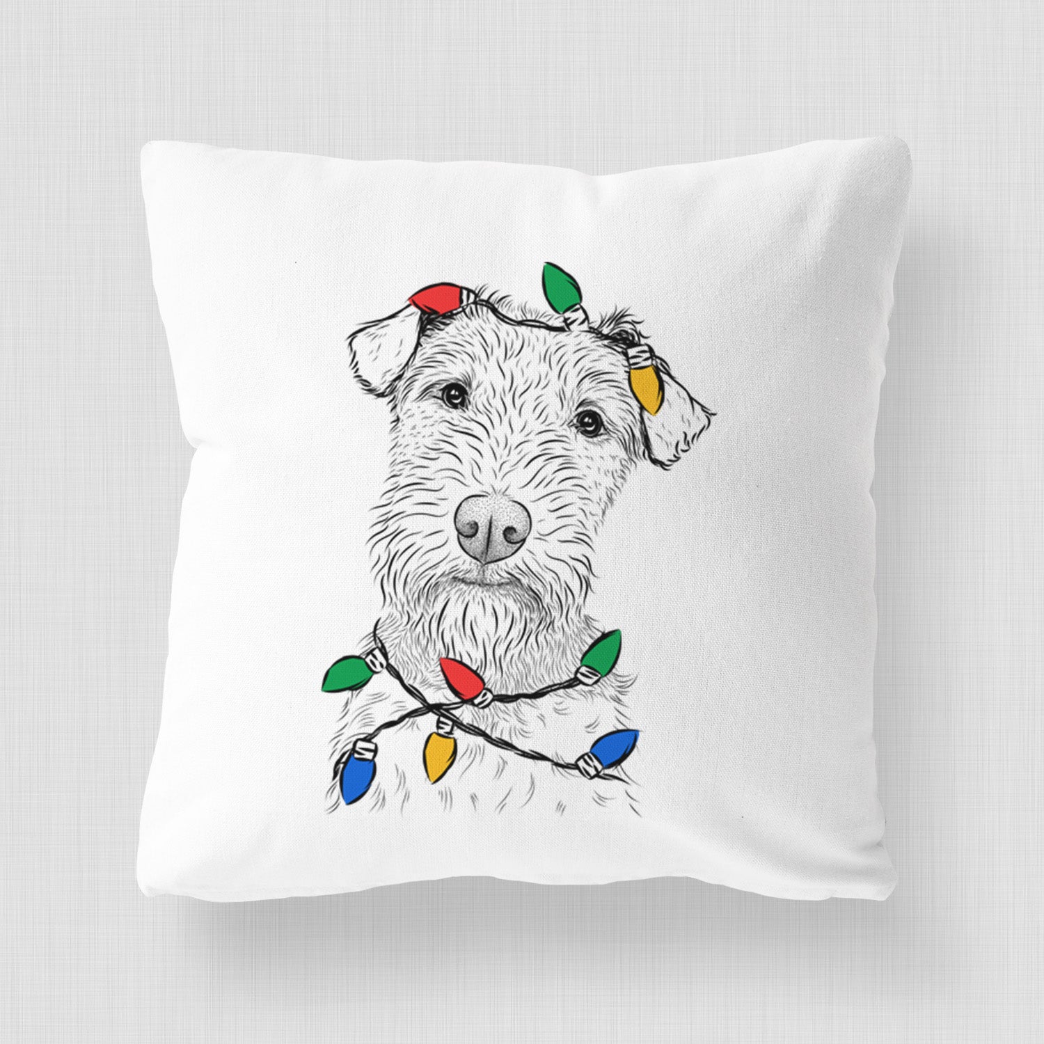Kiara the Welsh Terrier - Throw Pillow Cover