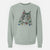 Christmas Lights Kiki the Maine Coon Cat - Unisex Pigment Dyed Crew Sweatshirt