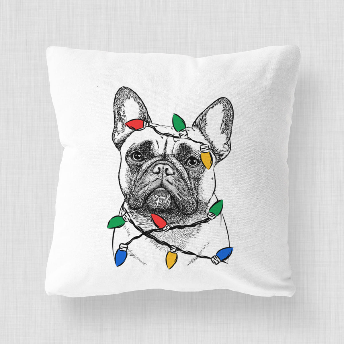 Kingsleigh the French Bulldog - Throw Pillow Cover
