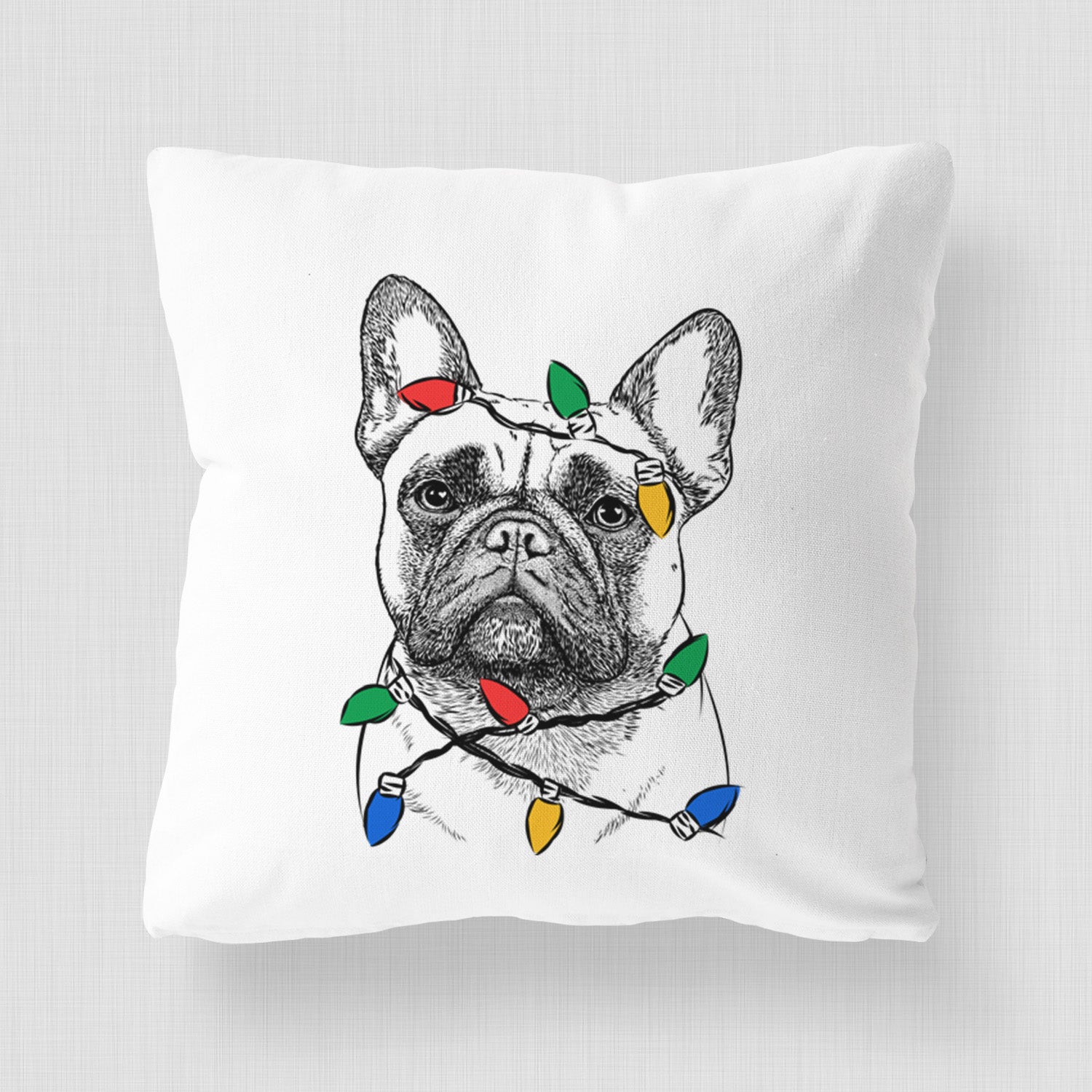 Kingsleigh the French Bulldog - Throw Pillow Cover