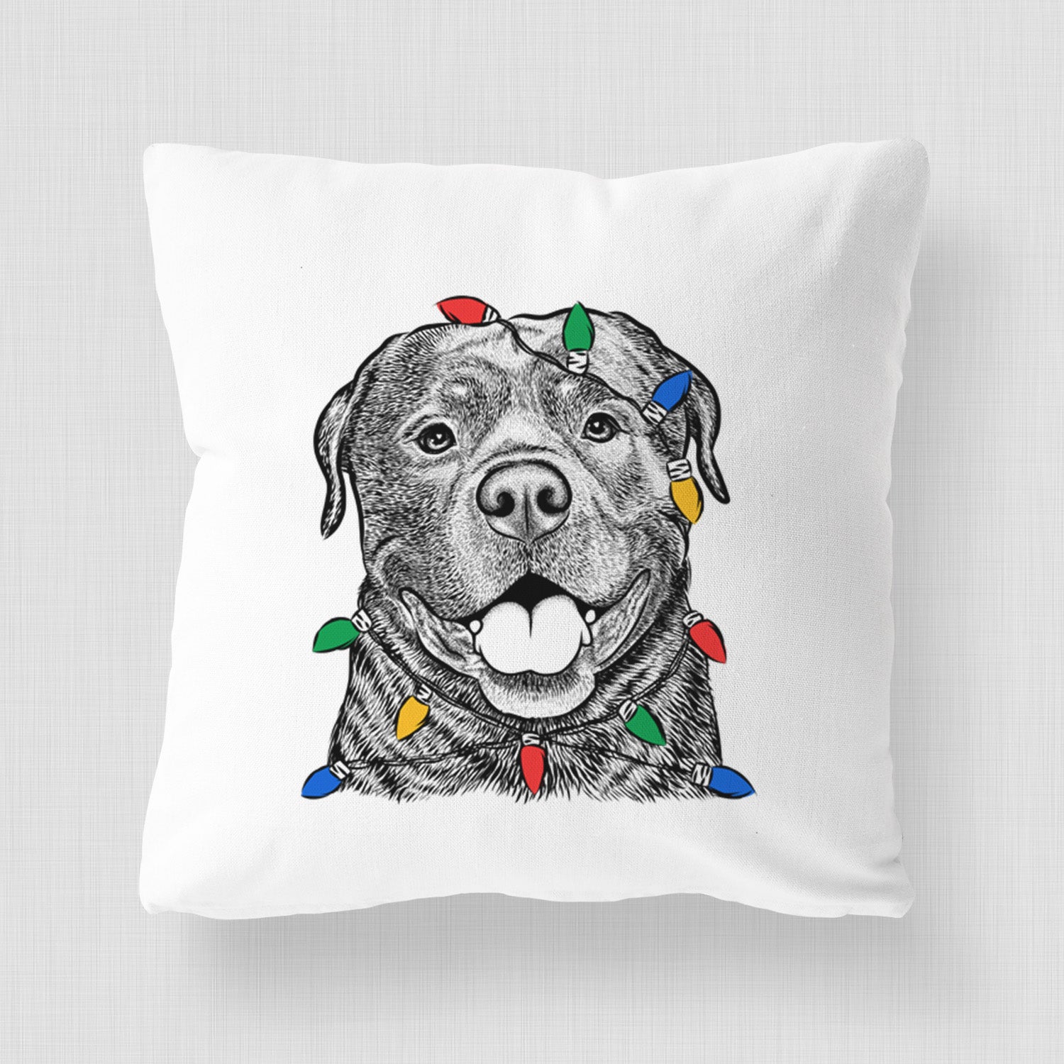 Kojak the Rottweiler - Throw Pillow Cover