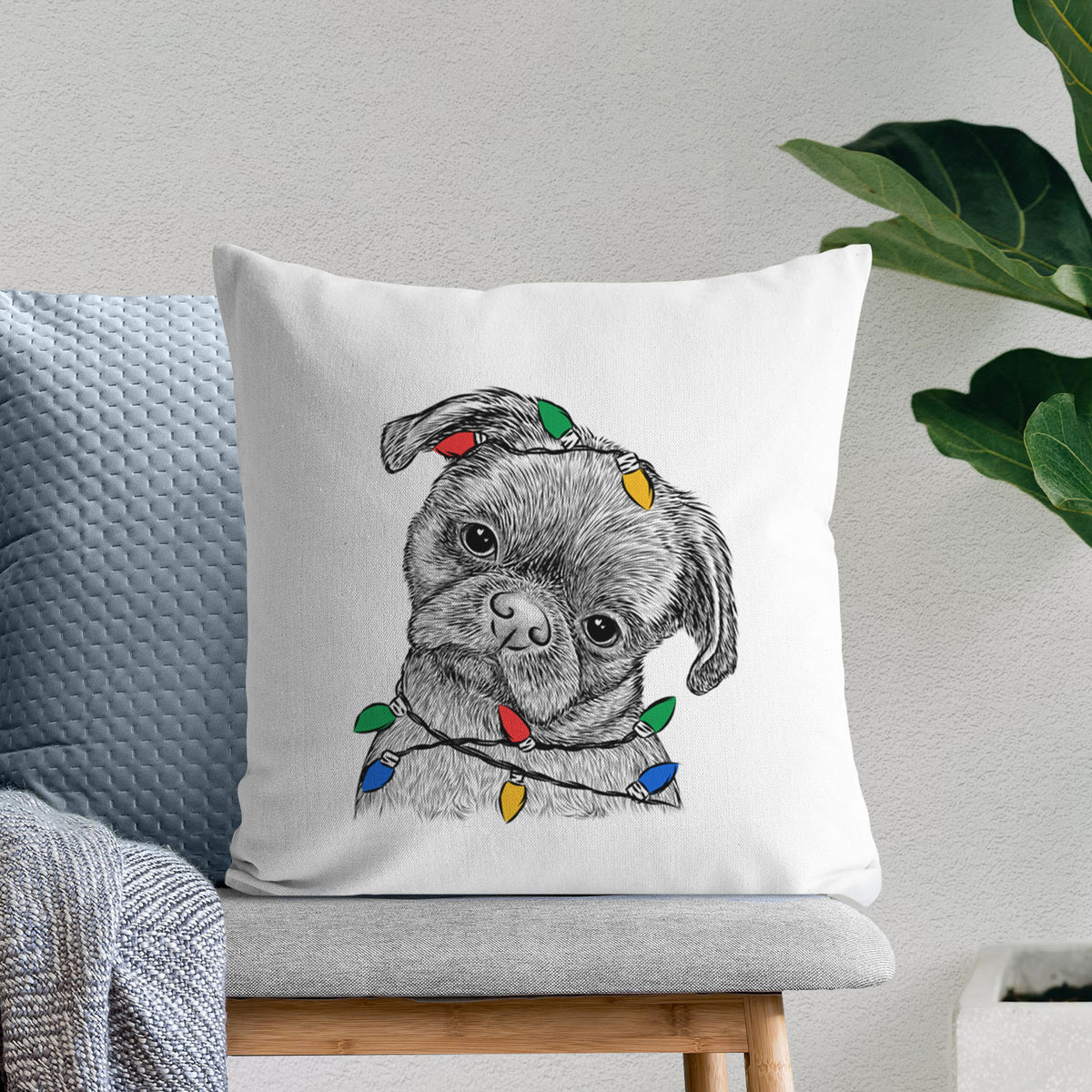 Koko the Shih Tzu - Throw Pillow Cover