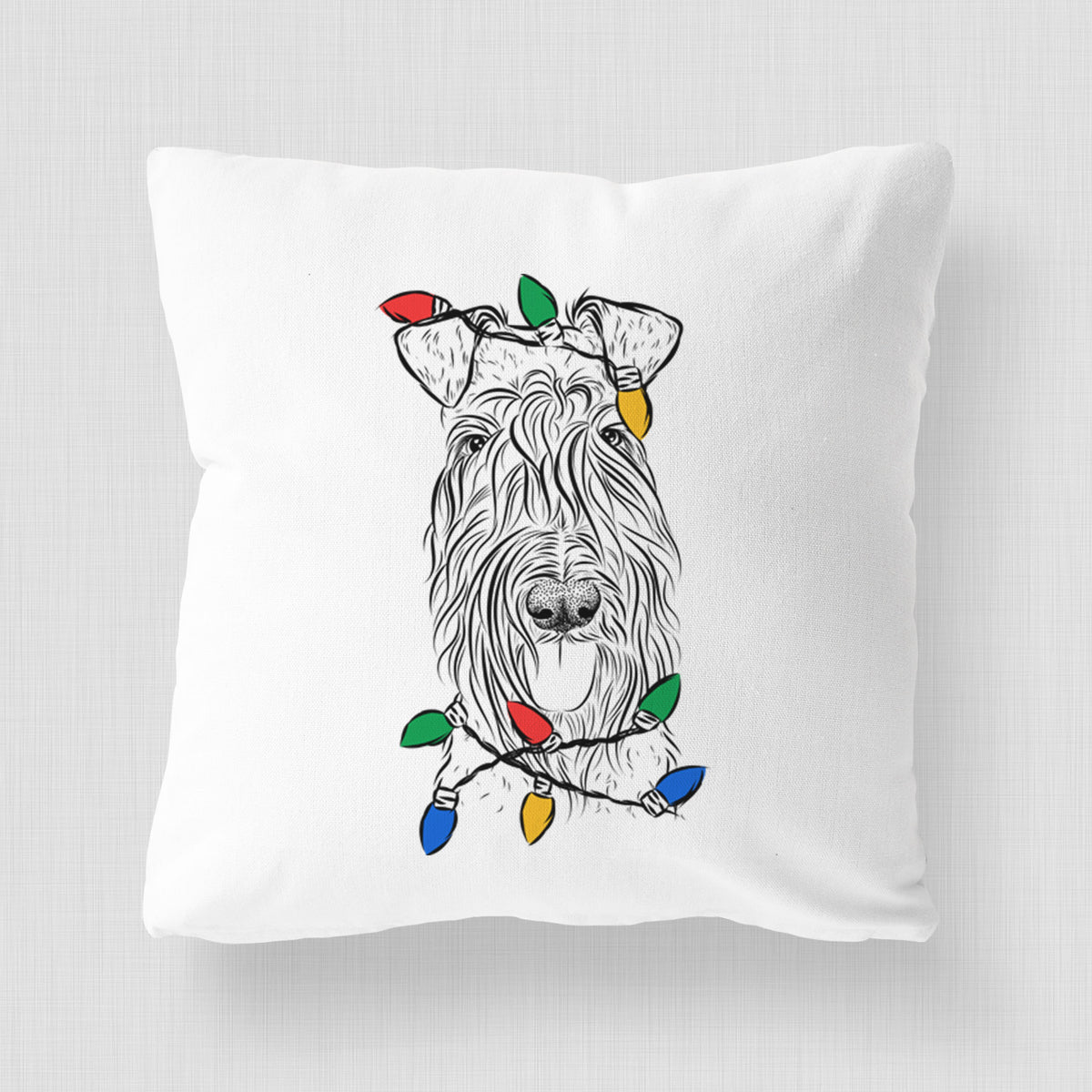 Kricket the Kerry Blue Terrier - Throw Pillow Cover