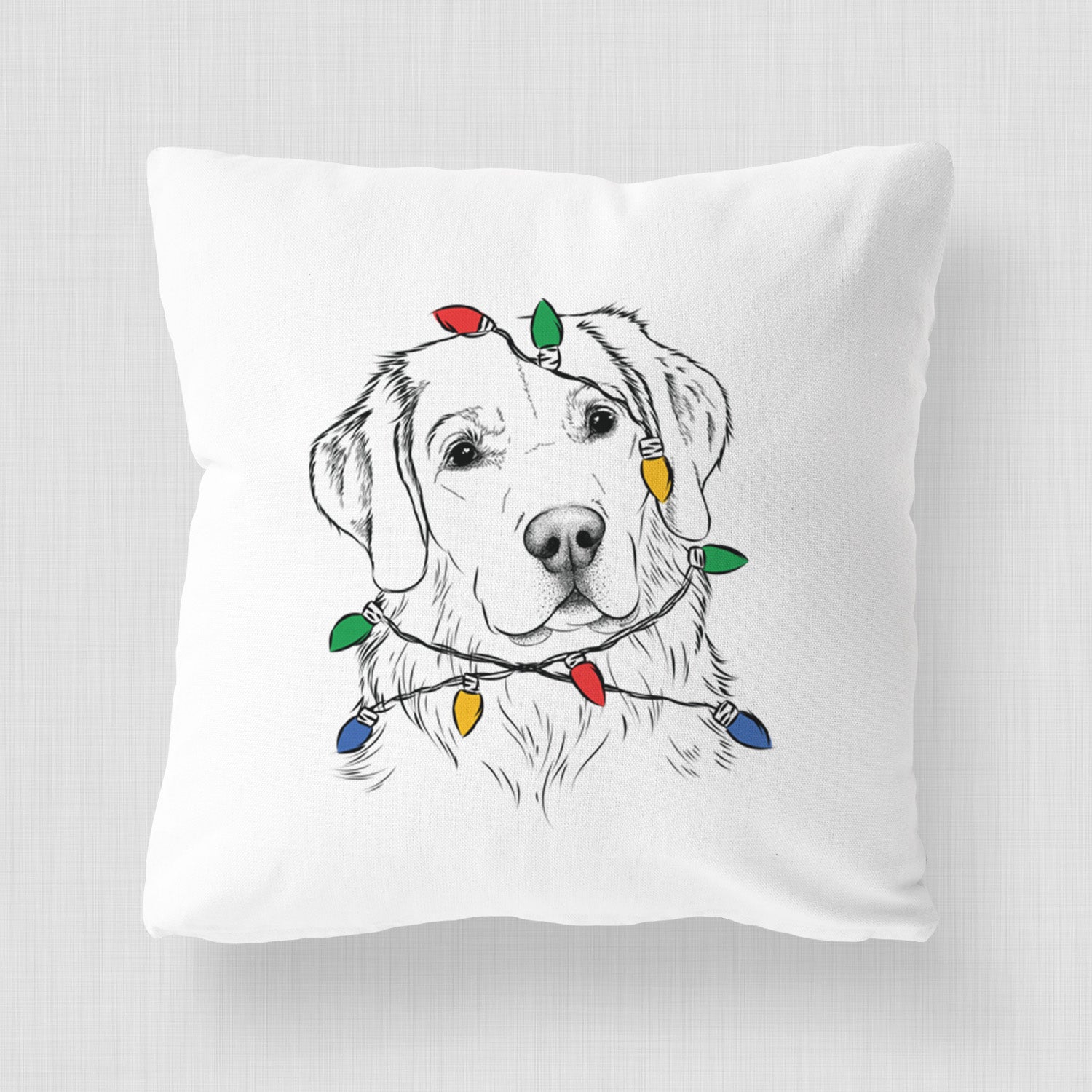 Kula the Golden Retriever - Throw Pillow Cover