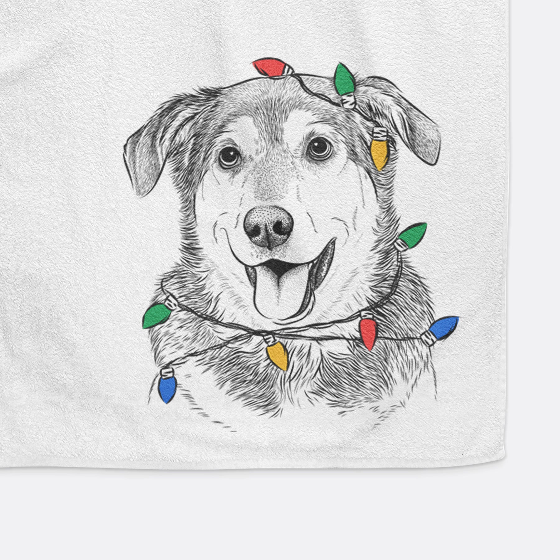 Lance the Lab/Shepherd Mix Decorative Hand Towel