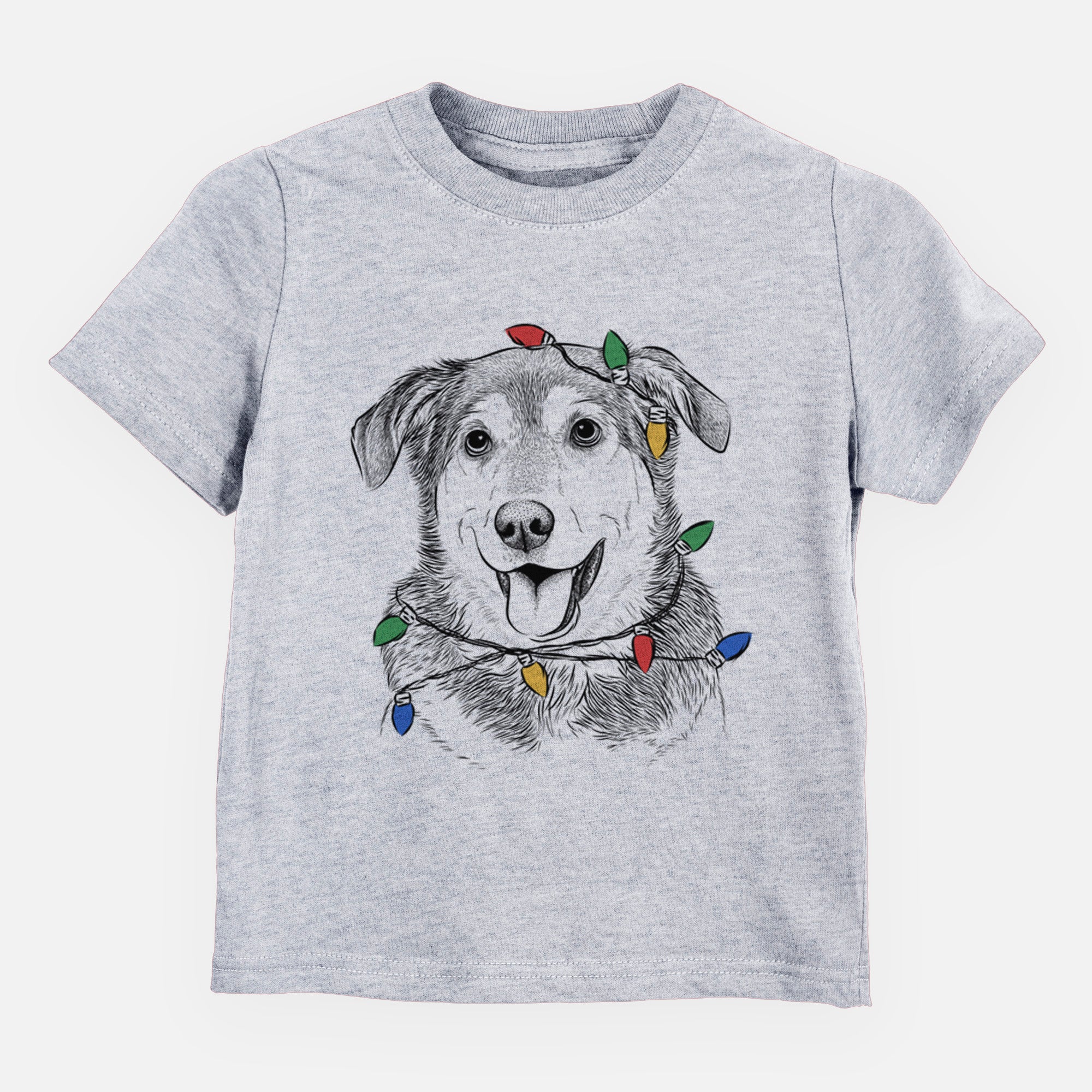 Christmas Lights Lance the Lab/Shepherd Mix - Kids/Youth/Toddler Shirt