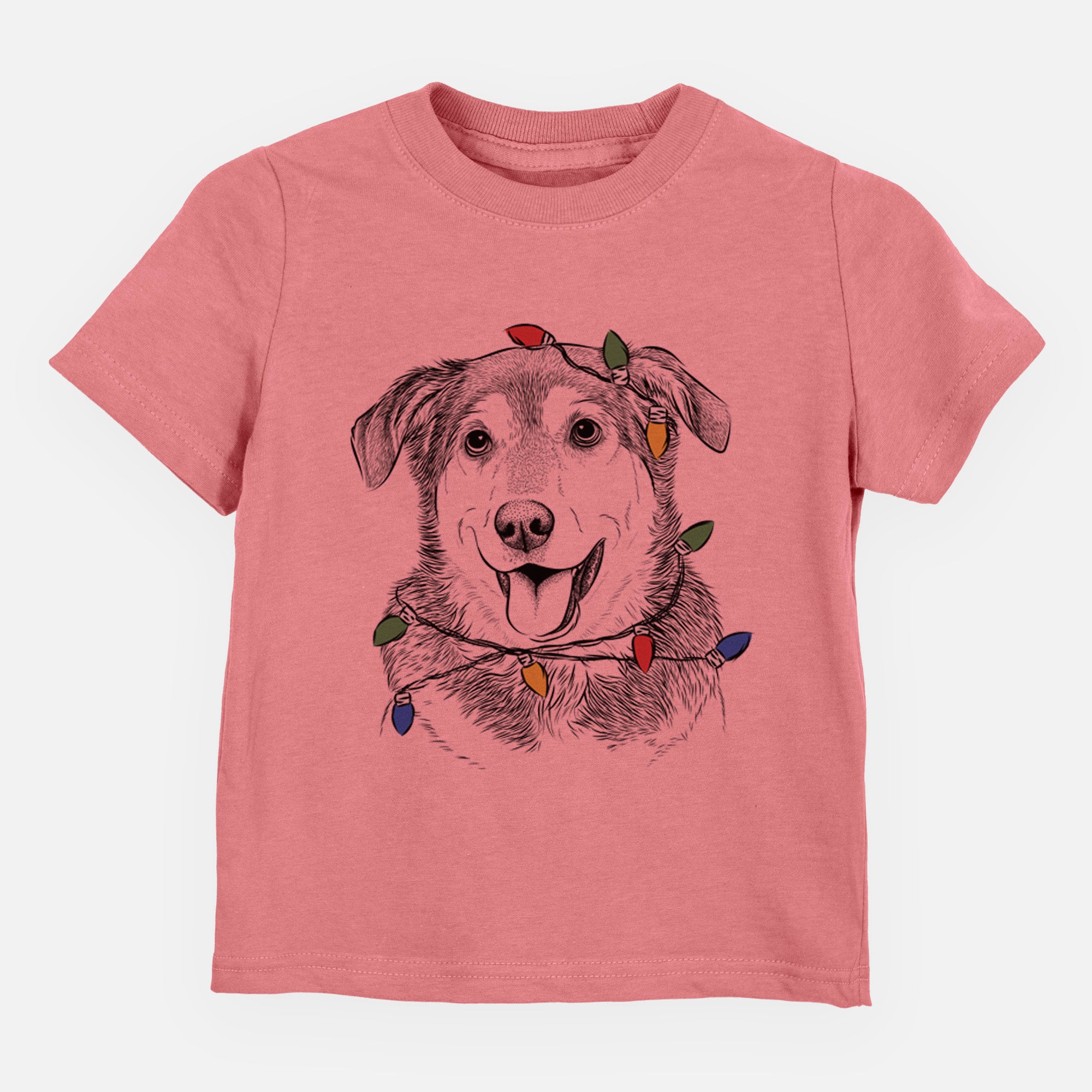 Christmas Lights Lance the Lab/Shepherd Mix - Kids/Youth/Toddler Shirt