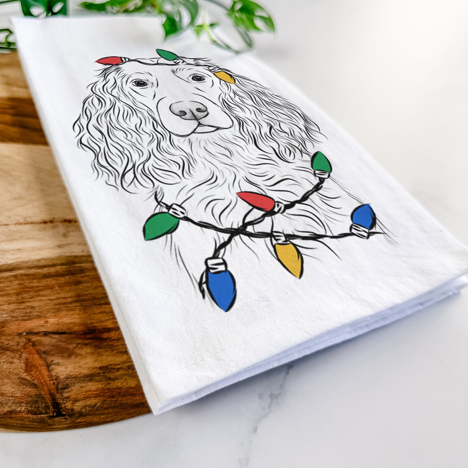 Landry the Boykin Spaniel Tea Towel