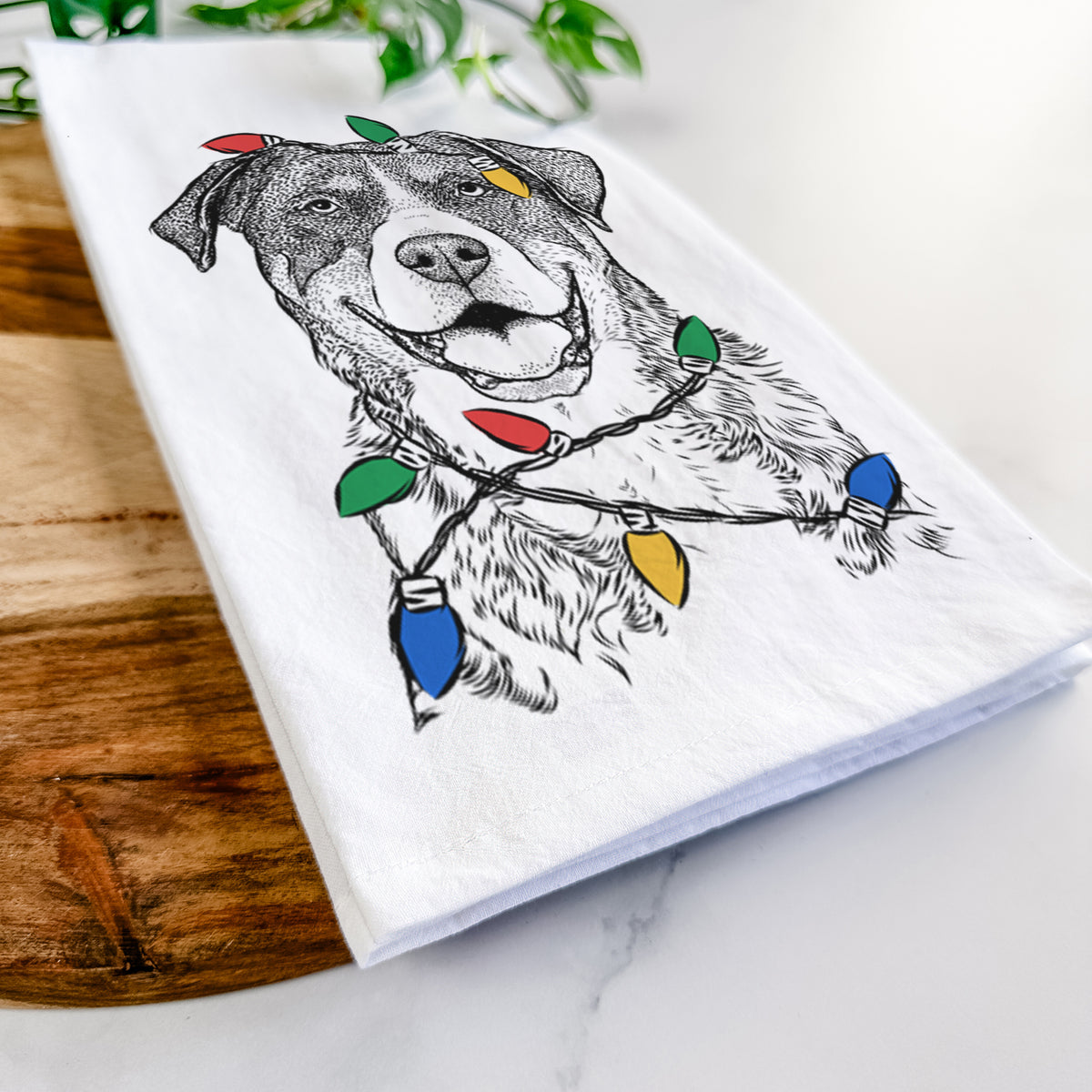 Leon the Greater Swiss Mountain Dog Tea Towel