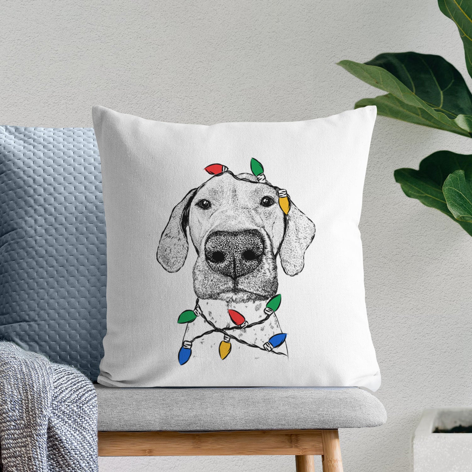 Leroy the German Shorthaired Pointer - Throw Pillow Cover