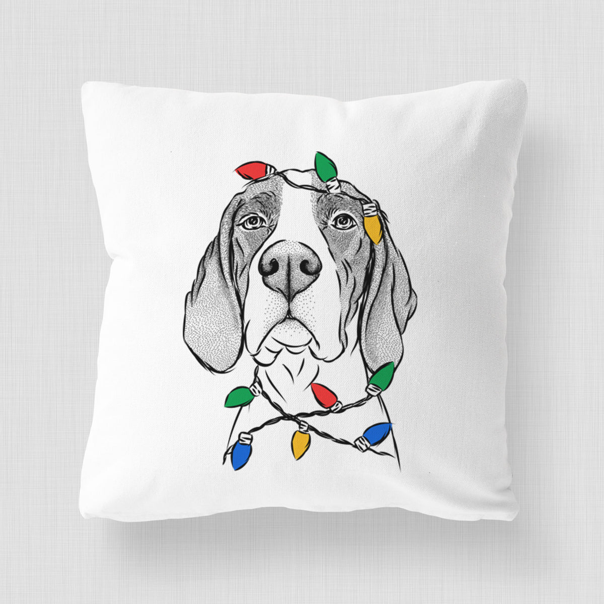 Liam the English Pointer - Throw Pillow Cover