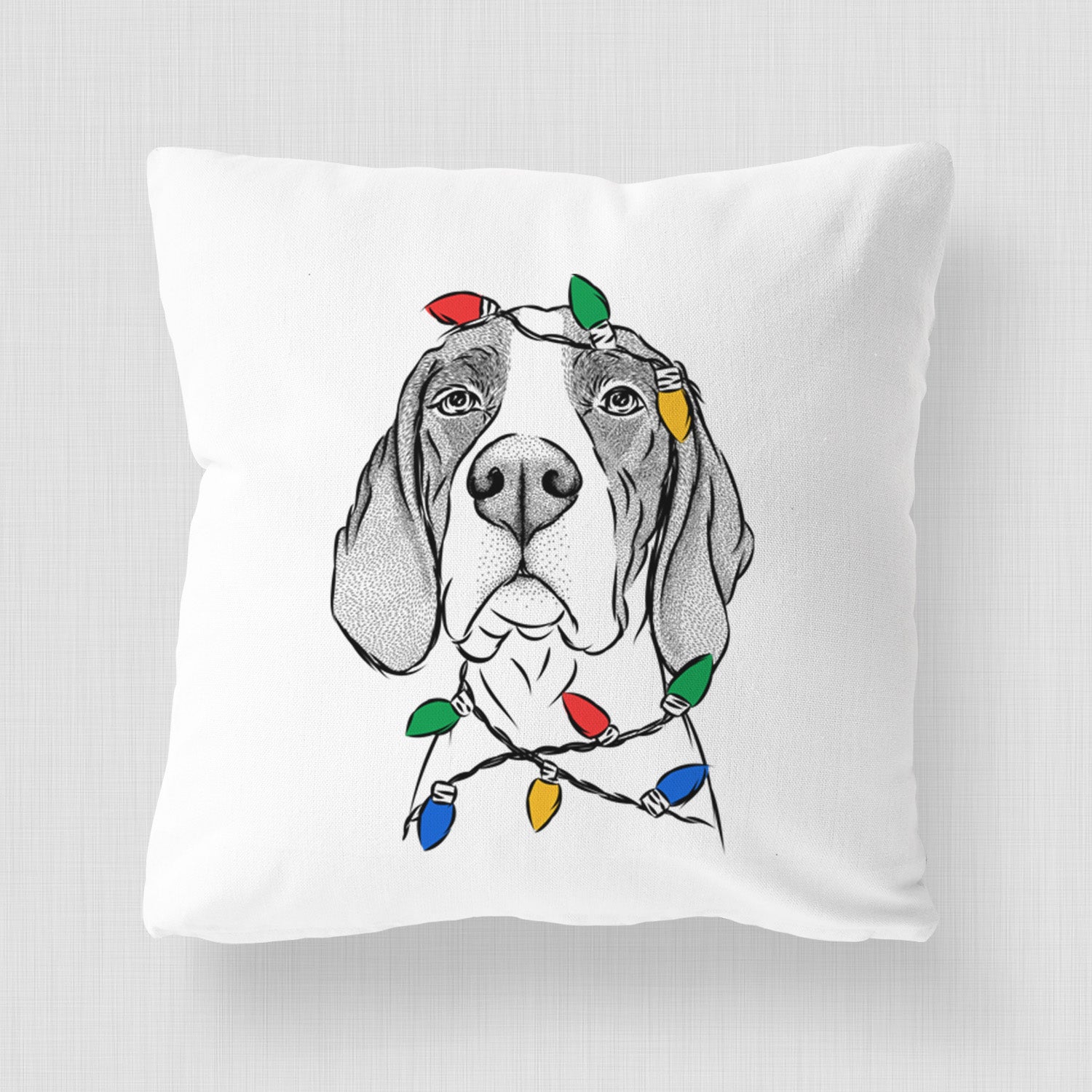 Liam the English Pointer - Throw Pillow Cover