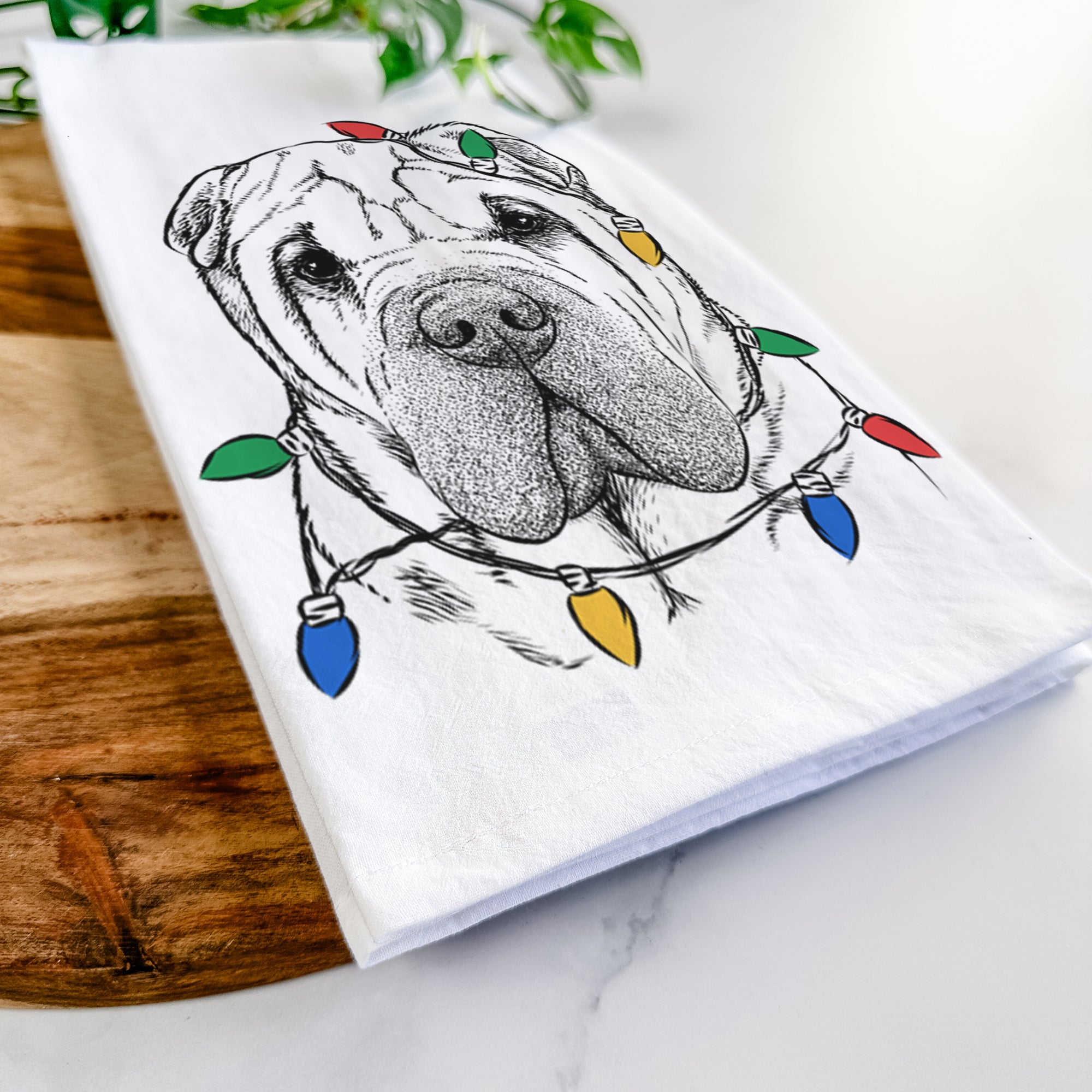 Lilly the Shar Pei Tea Towel